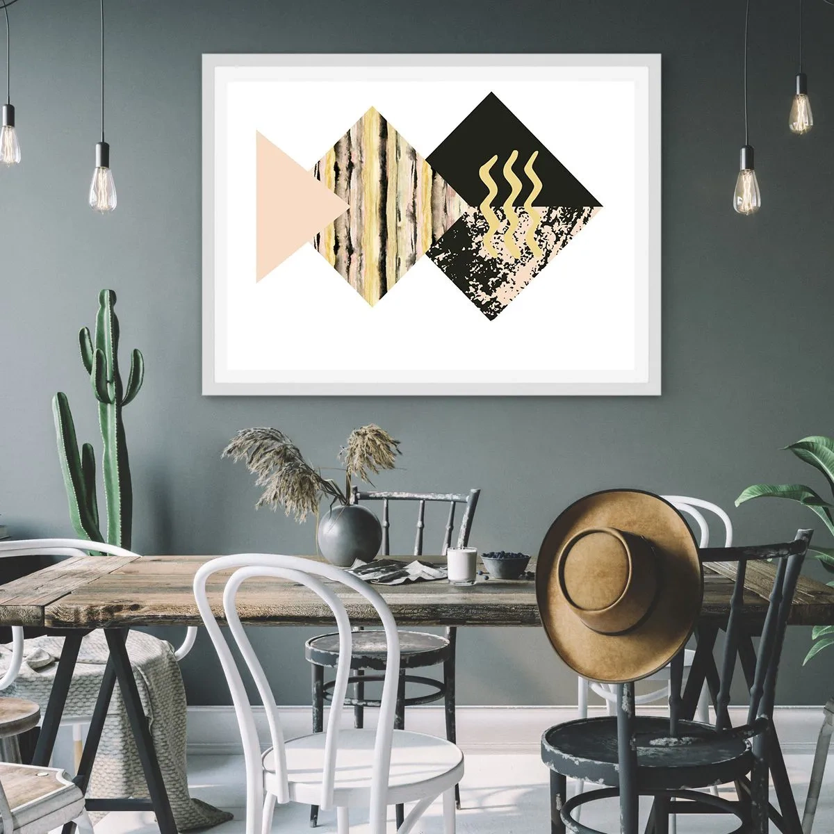 Poster in einem weißen Rahmen - Es ist nicht so einfach - 70x50 cm