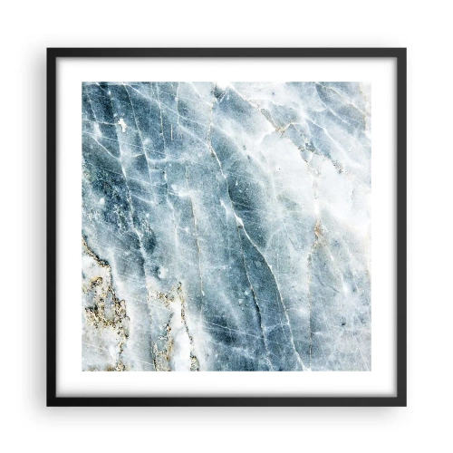 Poster in einem schwarzem Rahmen - Eiswelt - 50x50 cm