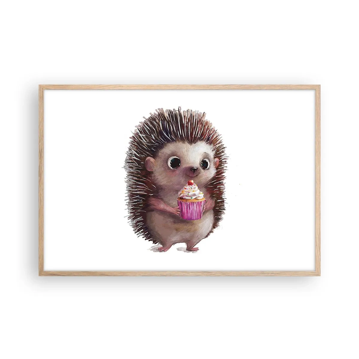 Poster in einem Rahmen aus heller Eiche - Der Feiertag ist jeden Tag - 91x61 cm