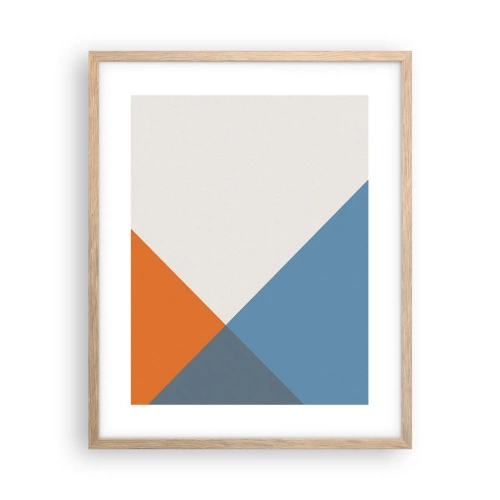 Poster in einem Rahmen aus heller Eiche - In einem Winkel… - 40x50 cm