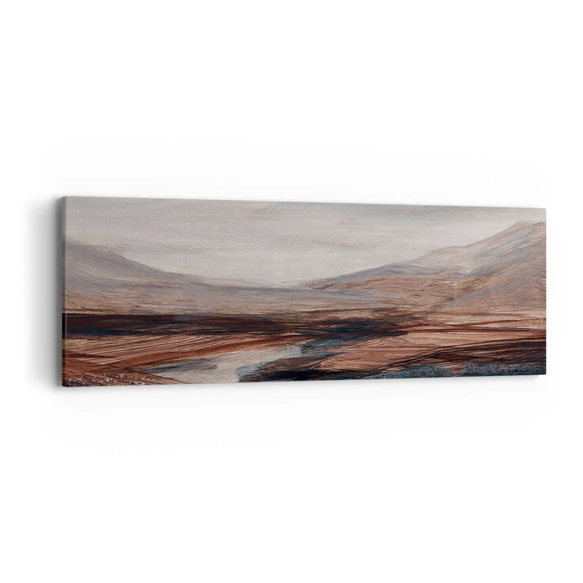 Bild auf Leinwand - Leinwandbild - Ruhiges Tal - 90x30 cm