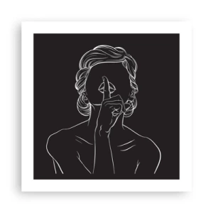 Poster - Schönheit erblüht in der Stille - 50x50 cm