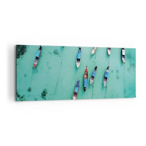 Bild auf Leinwand - Leinwandbild - In freudiger Erwartung - 100x40 cm