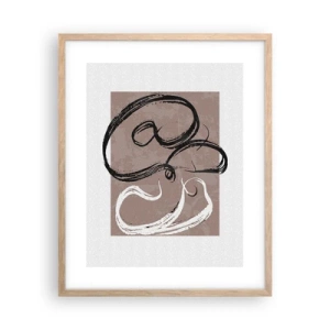 Poster in einem Rahmen aus heller Eiche - Komposition – die Suche nach Fülle - 40x50 cm