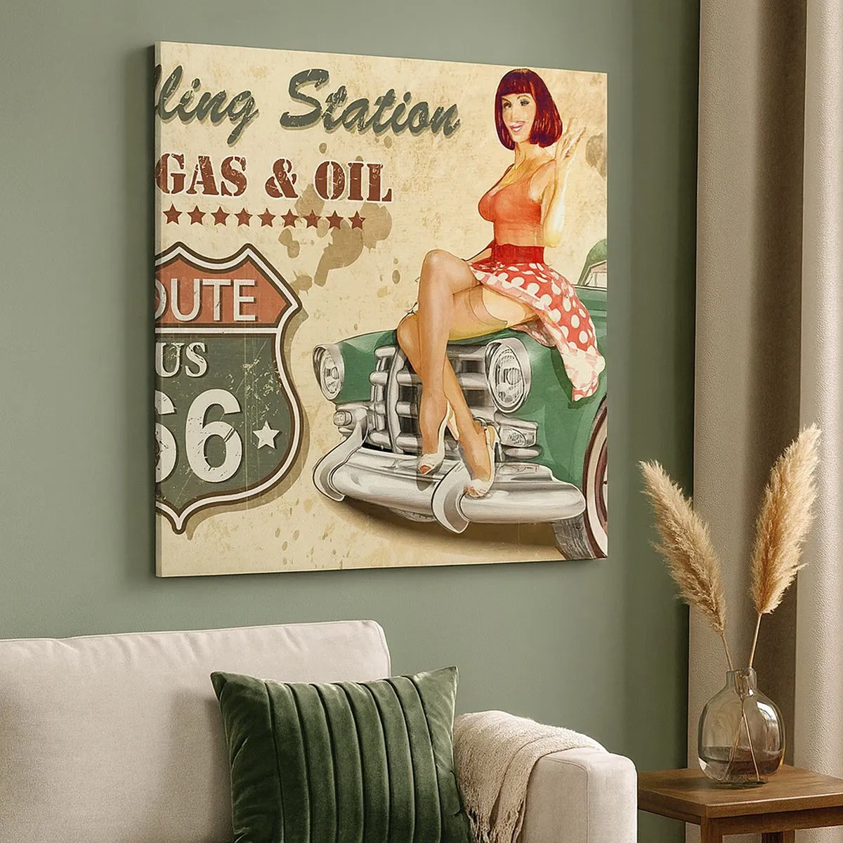 Bild auf Leinwand - Leinwandbild - Die großen Jahre der 40er. - 30x30 cm