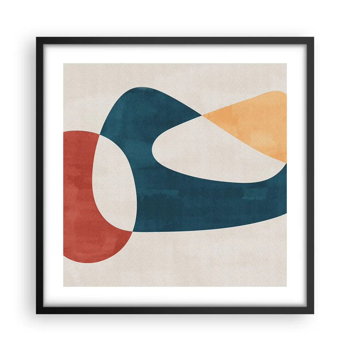 Poster in einem schwarzem Rahmen - Einflüsse und Metamorphosen - 50x50 cm