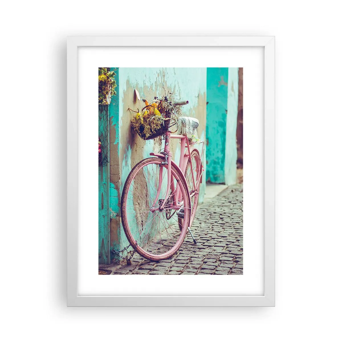 Poster in einem weißen Rahmen - Ich komme gleich wieder - 30x40 cm