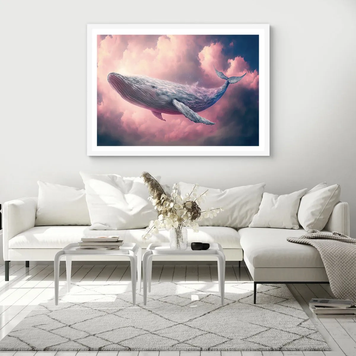 Poster in einem weißen Rahmen - Reibe deine Augen - 40x30 cm