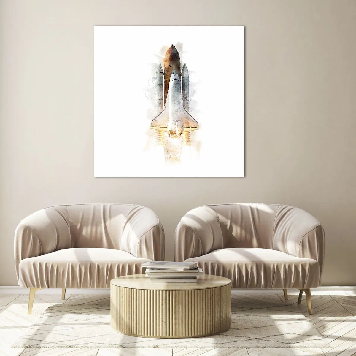 Glasbild - Bild auf glas - Entdecker für den Anfang - 40x40 cm