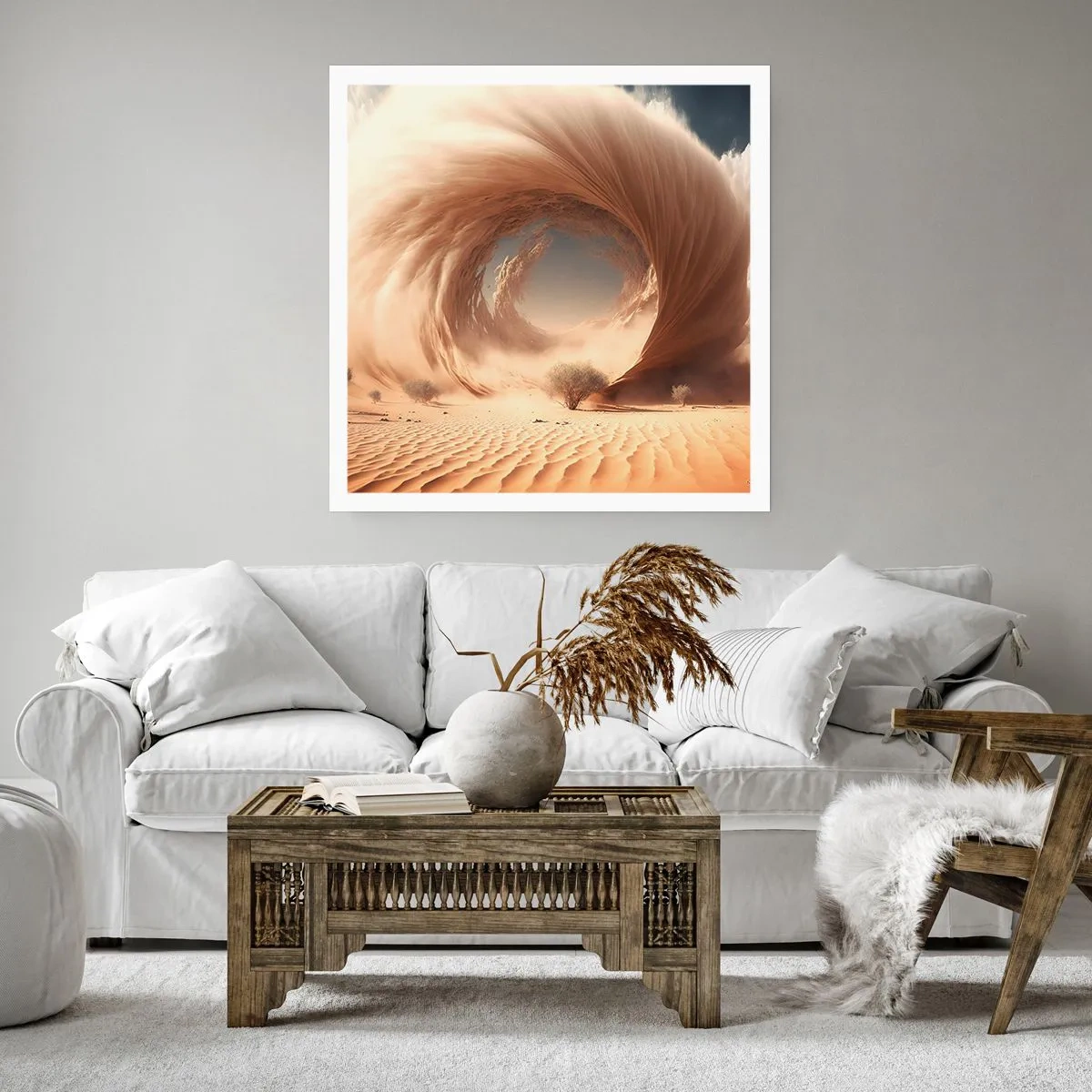 Poster - Geöffnetes Portal - 60x60 cm