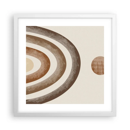 Poster in einem weißen Rahmen - In einer weit entfernten Galaxie - 40x40 cm