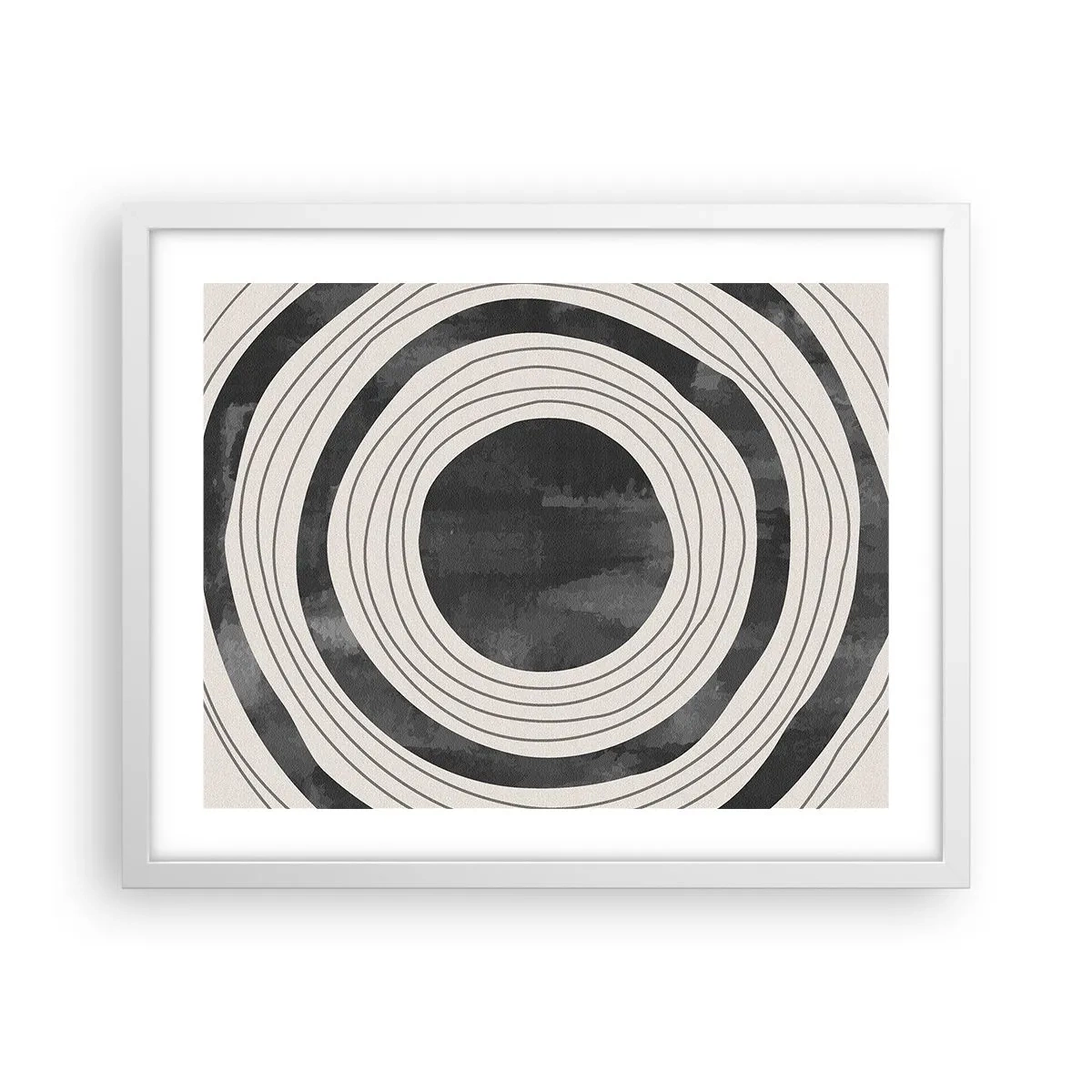 Poster in einem weißen Rahmen - Auf den Punkt gebracht - 50x40 cm