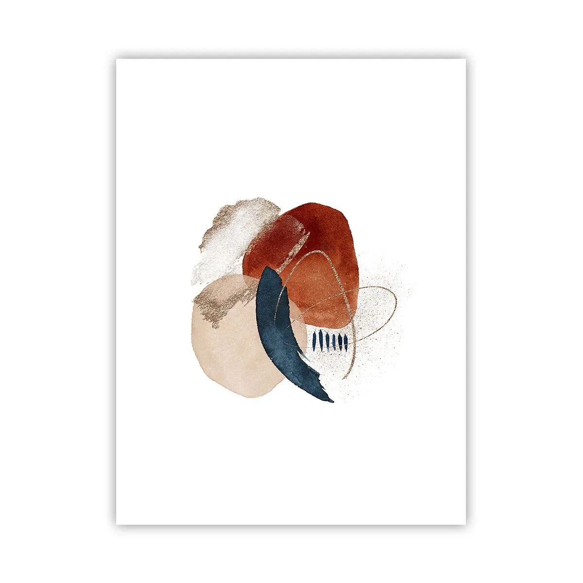Poster - Ovale Komposition - 30x40 cm