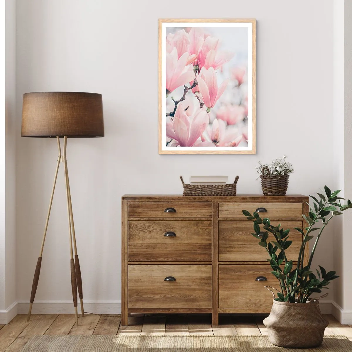 Poster in einem Rahmen aus heller Eiche - Das Ideal der Subtilität - 30x40 cm