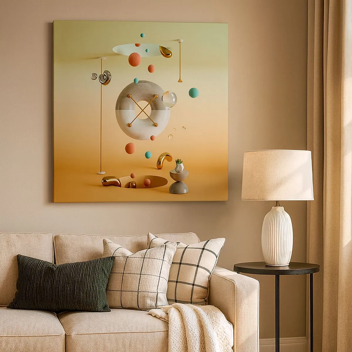 Bild auf Leinwand - Leinwandbild - Alles kann passieren - 30x30 cm