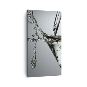 Bild auf Leinwand - Leinwandbild - Am Rand der Tasse - 45x80 cm