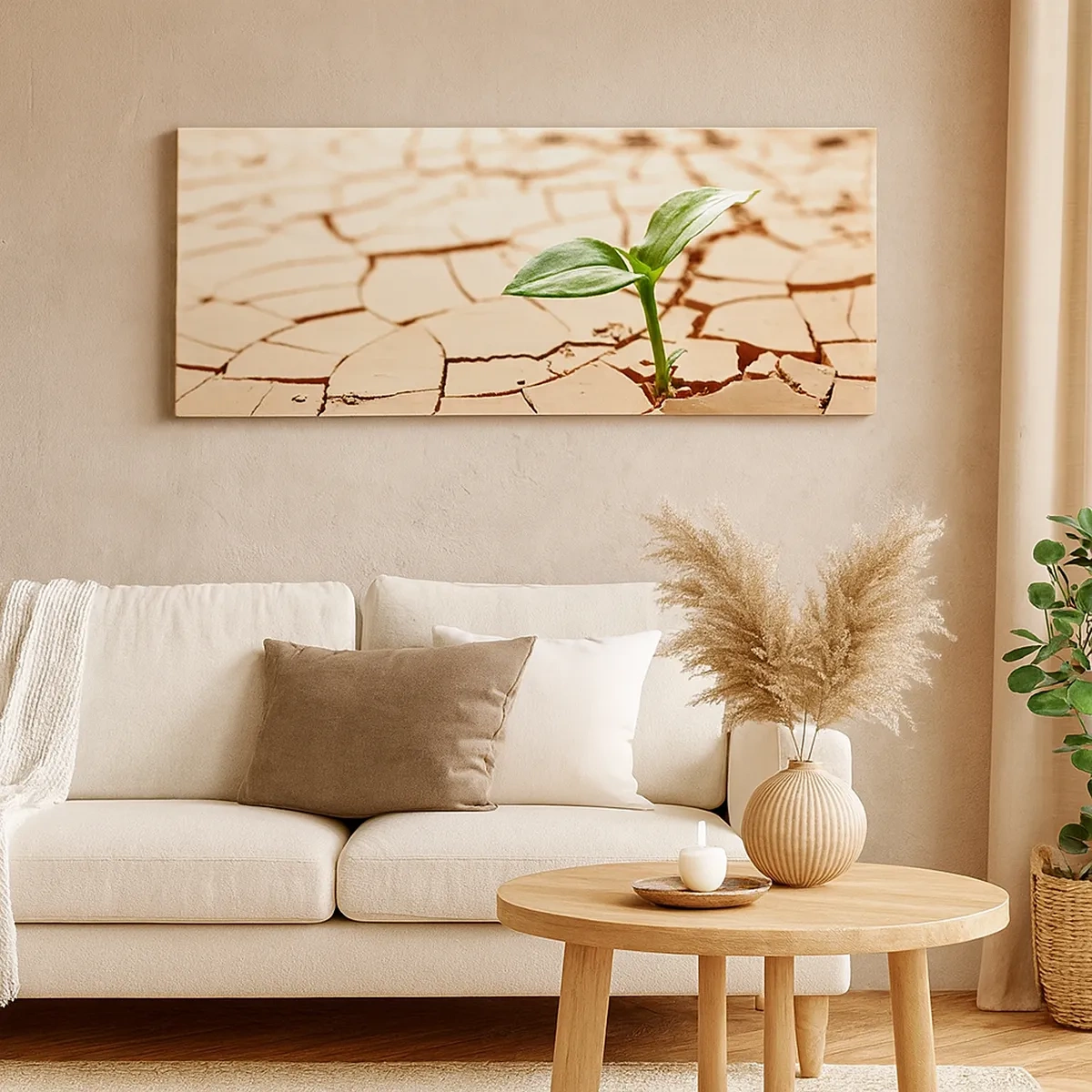 Bild auf Leinwand - Leinwandbild - Die unbezähmbare Kraft des Lebens - 30x30 cm