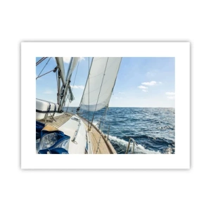 Poster - Ahoi, Abenteuer - 40x30 cm