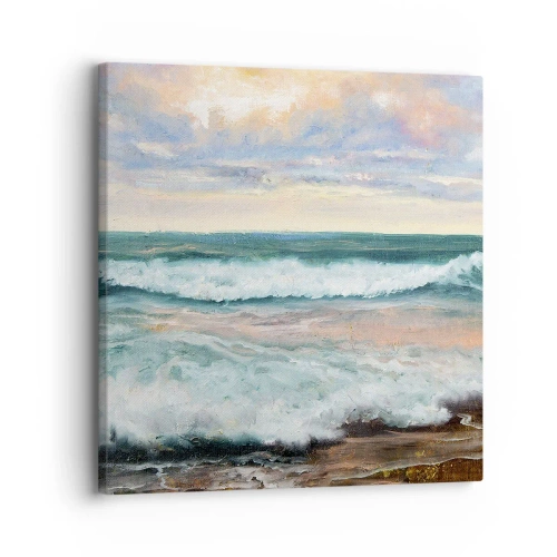 Bild auf Leinwand - Leinwandbild - Hier werden Sie Ihre Seele baumeln lassen - 30x30 cm