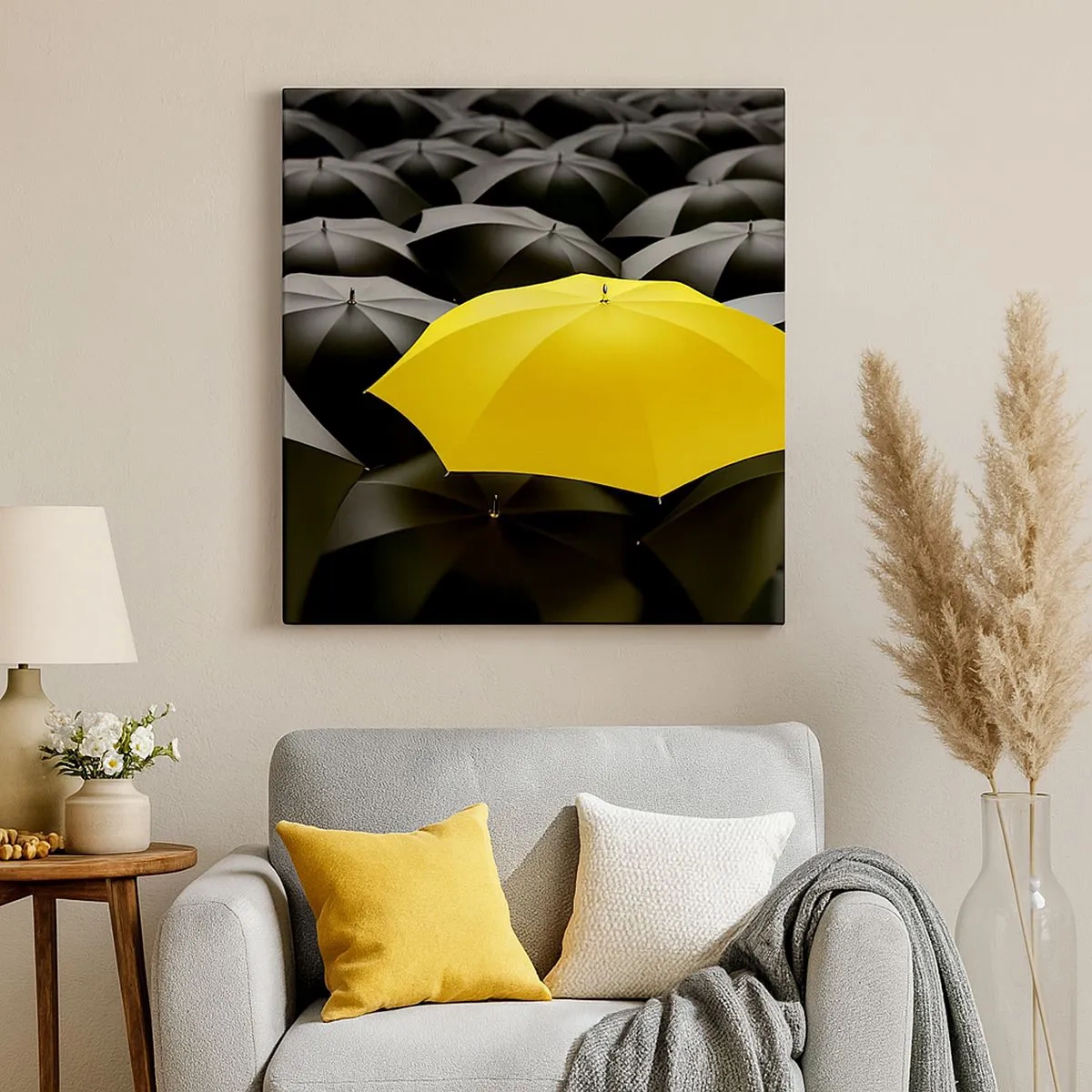 Bild auf Leinwand - Leinwandbild - Auf Wiedersehen Trauer - 30x30 cm