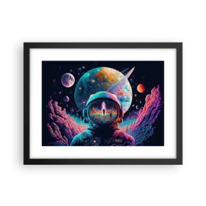 Poster in einem schwarzem Rahmen - Philosophen haben nicht davon geträumt - 40x30 cm