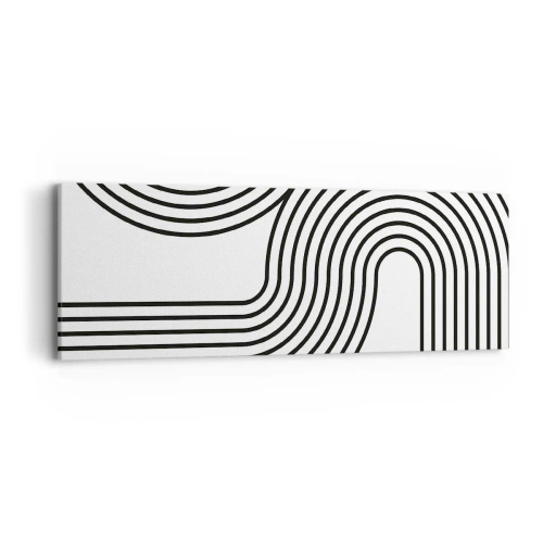 Bild auf Leinwand - Leinwandbild - An der Kurve - 90x30 cm