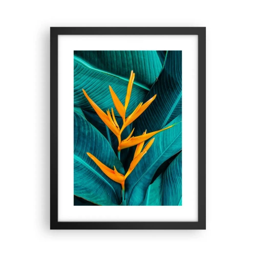 Poster in einem schwarzem Rahmen - Eden-Blume - 30x40 cm