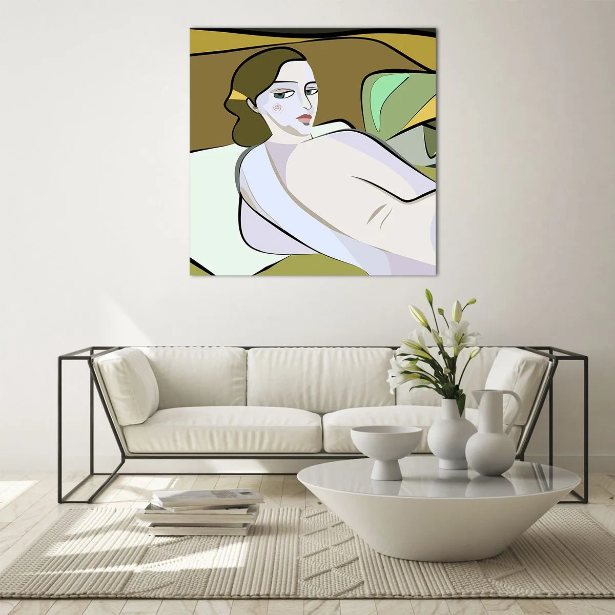 Glasbild - Bild auf glas - Intimes Porträt - 50x50 cm