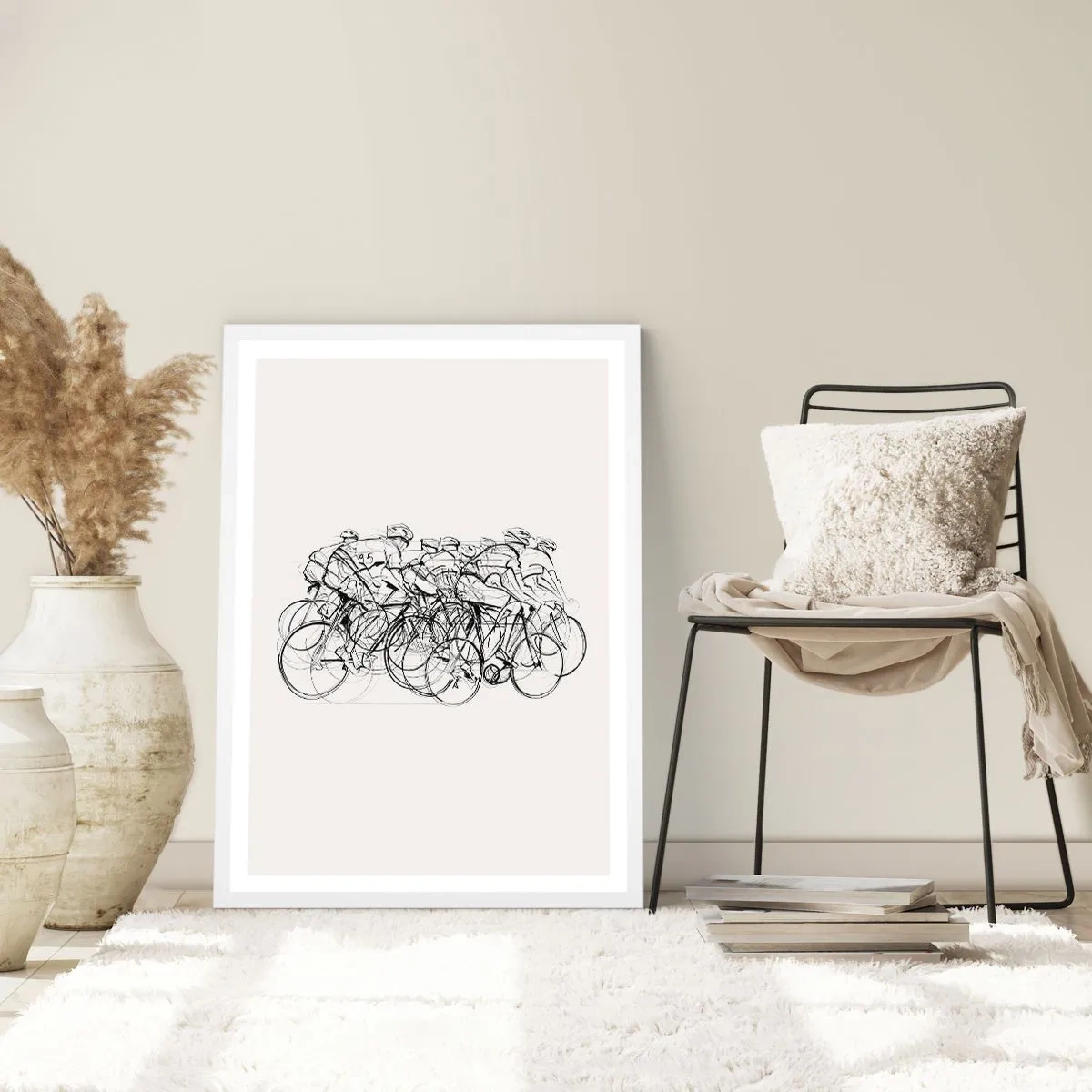 Poster in einem weißen Rahmen - Gemeinsam als Team - 70x100 cm