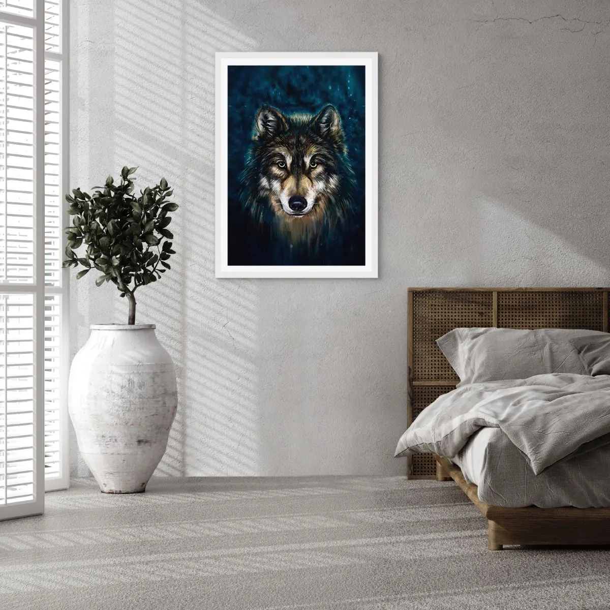 Poster in einem weißen Rahmen - Alpha? Und Omega - 30x40 cm
