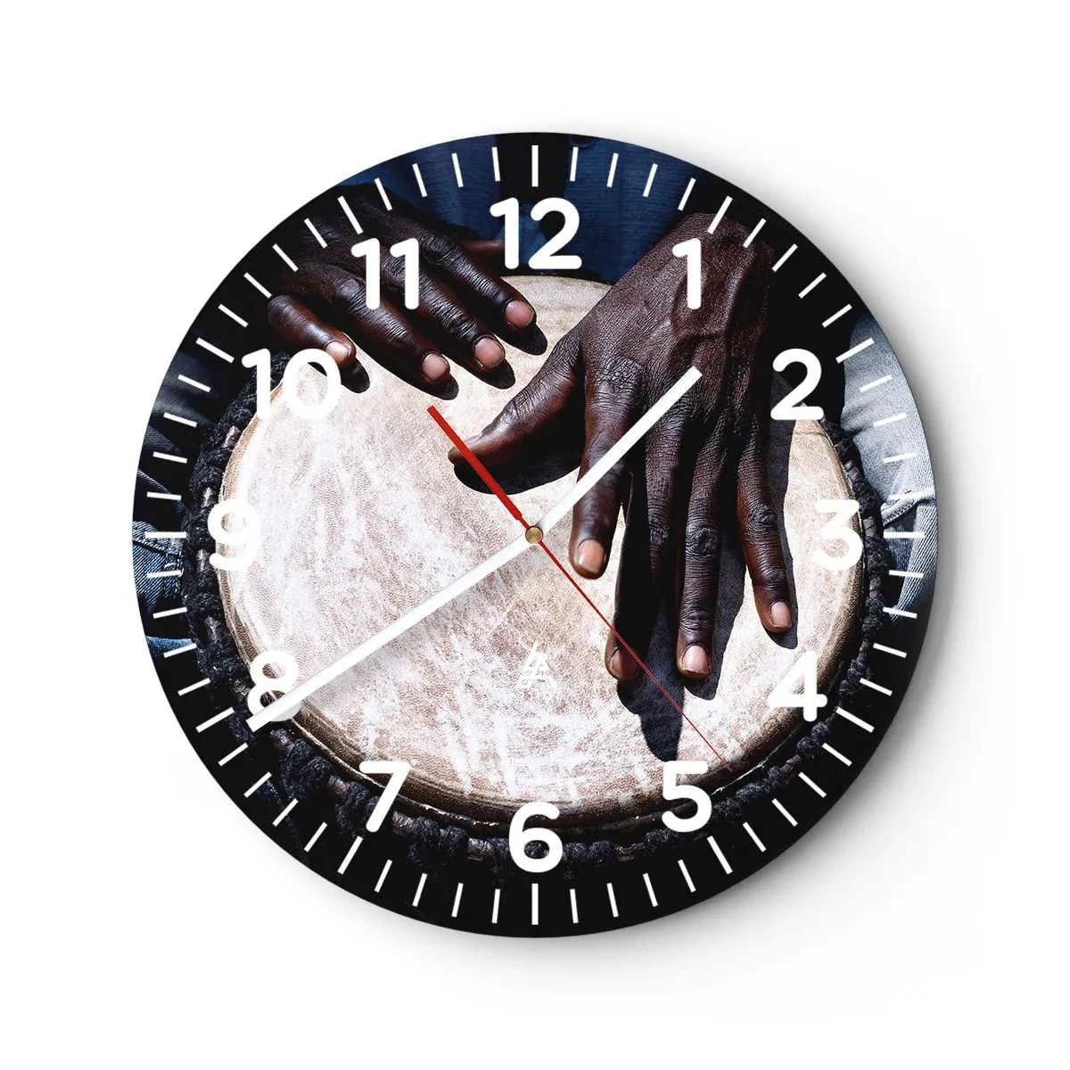 Wanduhr - Glasuhr - Lebe in deinem eigenen Rhythmus - 30x30 cm