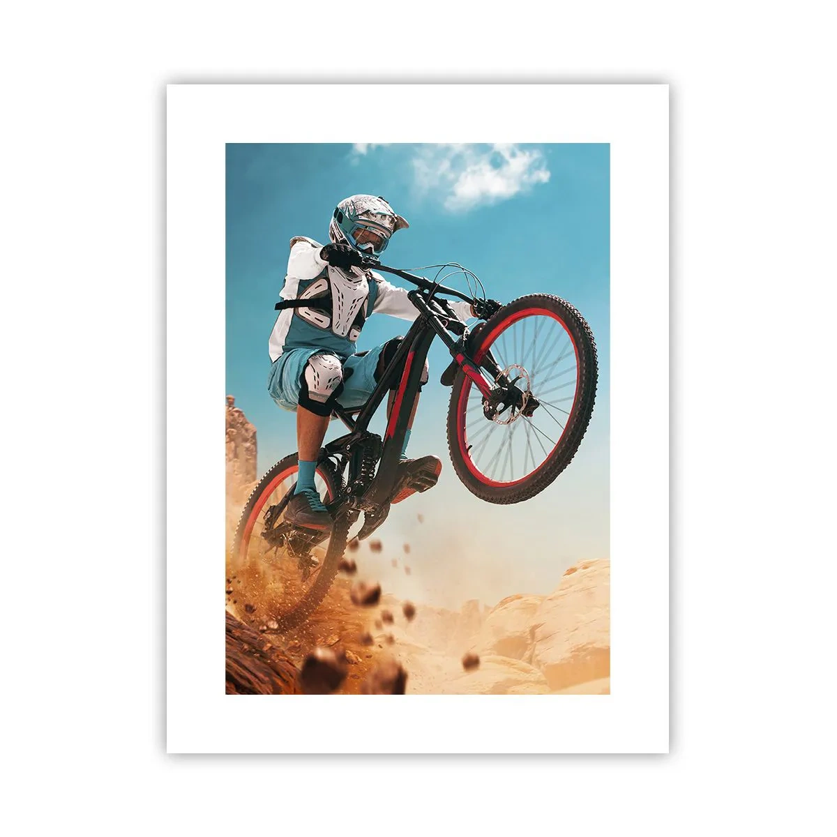 Poster - Fahrrad-Wahnsinn-Dämon - 30x40 cm