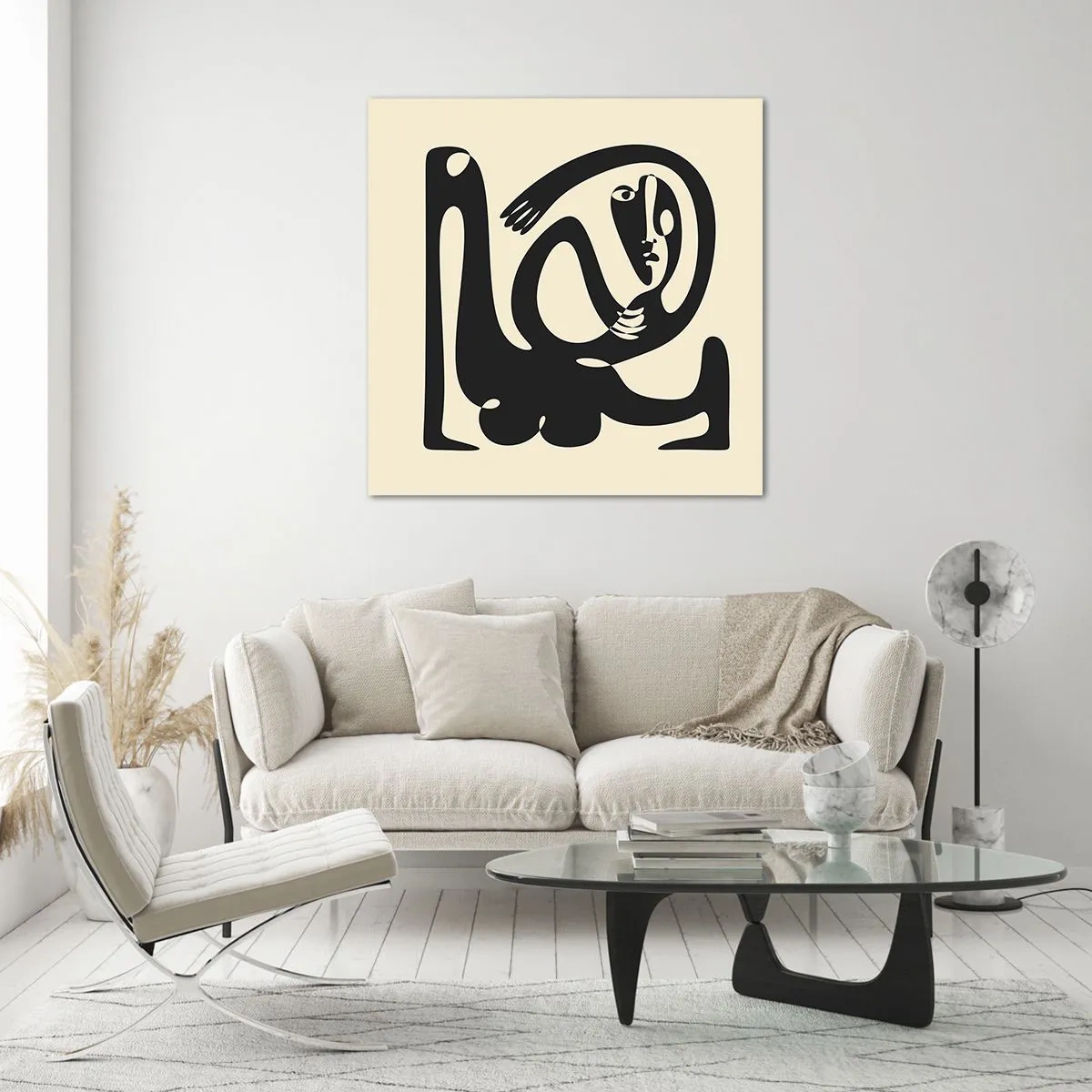 Glasbild - Bild auf glas - Fast wie Picasso - 60x60 cm