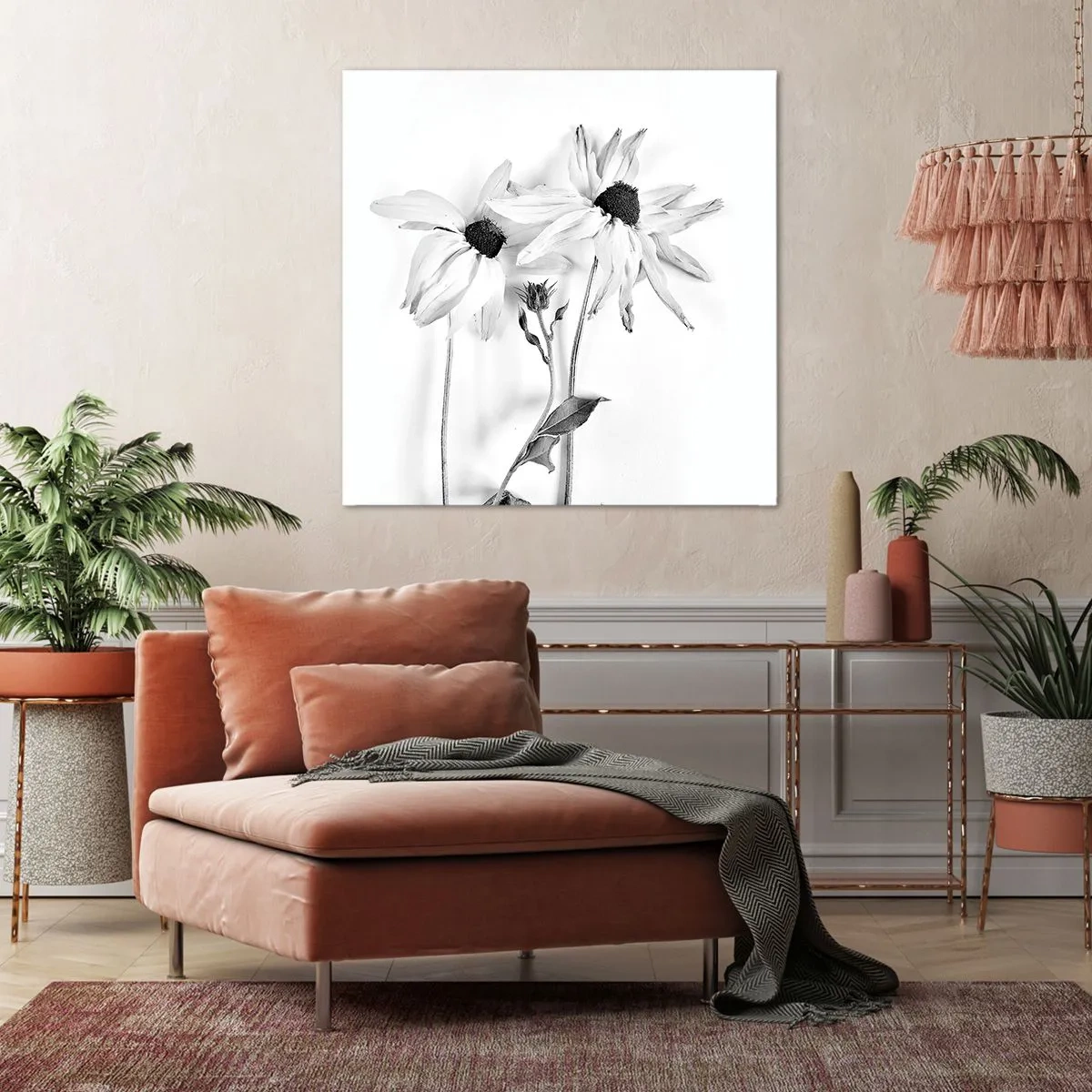 Bild auf Leinwand - Leinwandbild - Niemand will allein sein - 50x50 cm