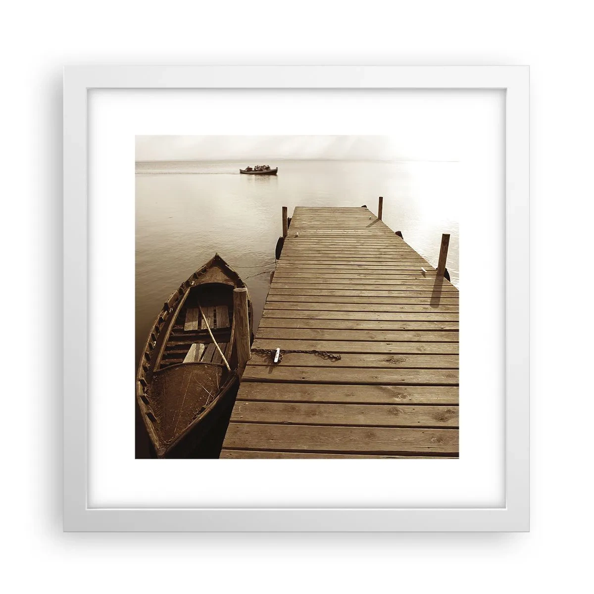 Poster in einem weißen Rahmen - Großer Frieden - 30x30 cm