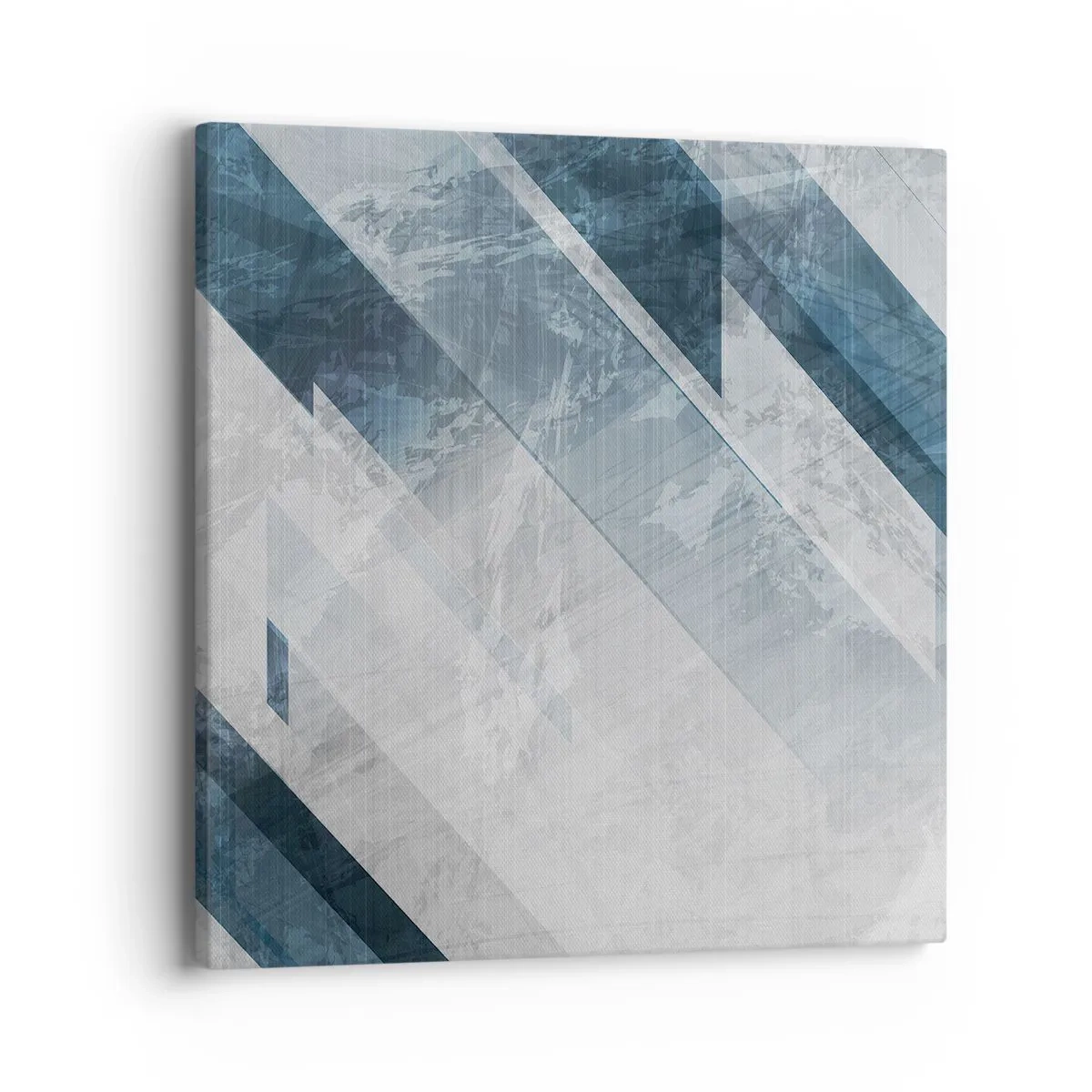 Bild auf Leinwand - Leinwandbild - Räumliche Komposition - graue Bewegung - 40x40 cm