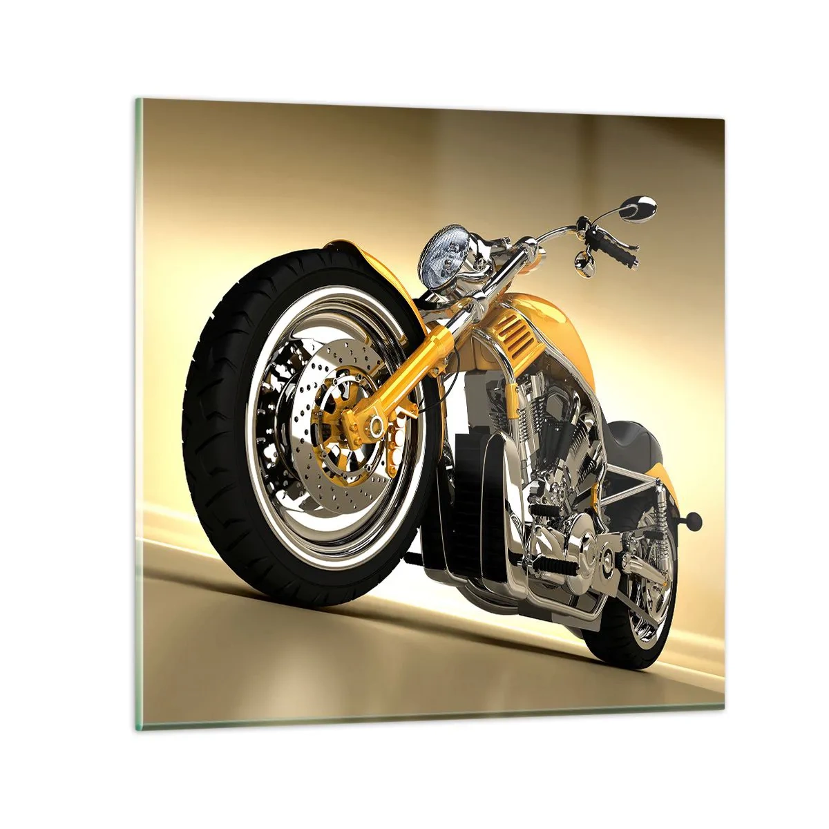 Glasbild - Bild auf glas - Ein Traum von Kraft und Geschwindigkeit - 70x70 cm