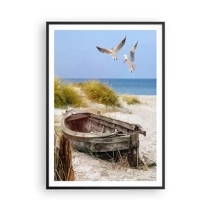 Poster in einem schwarzem Rahmen - In Wind gebadet - 70x100 cm