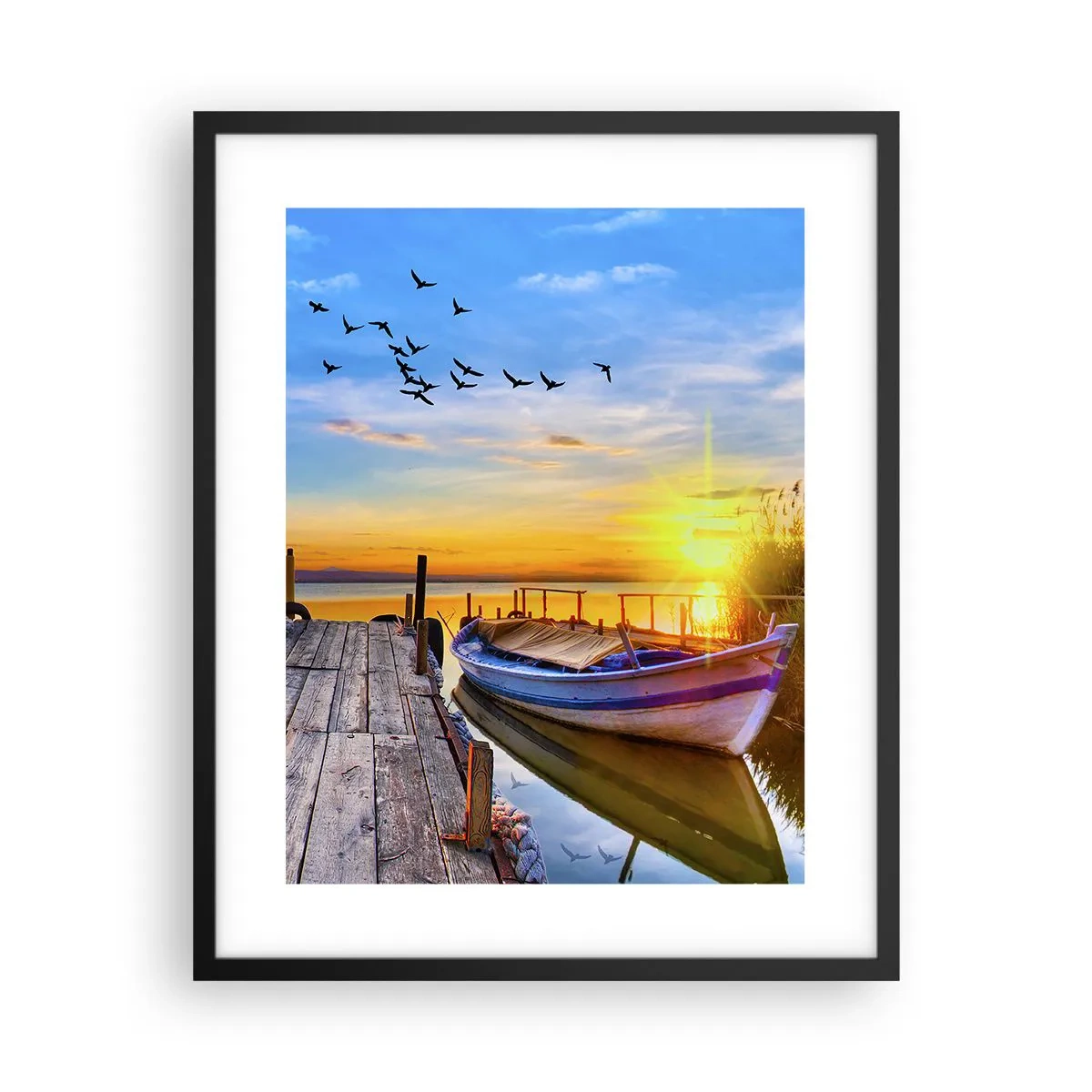 Poster in einem schwarzem Rahmen - Bis morgen - 40x50 cm