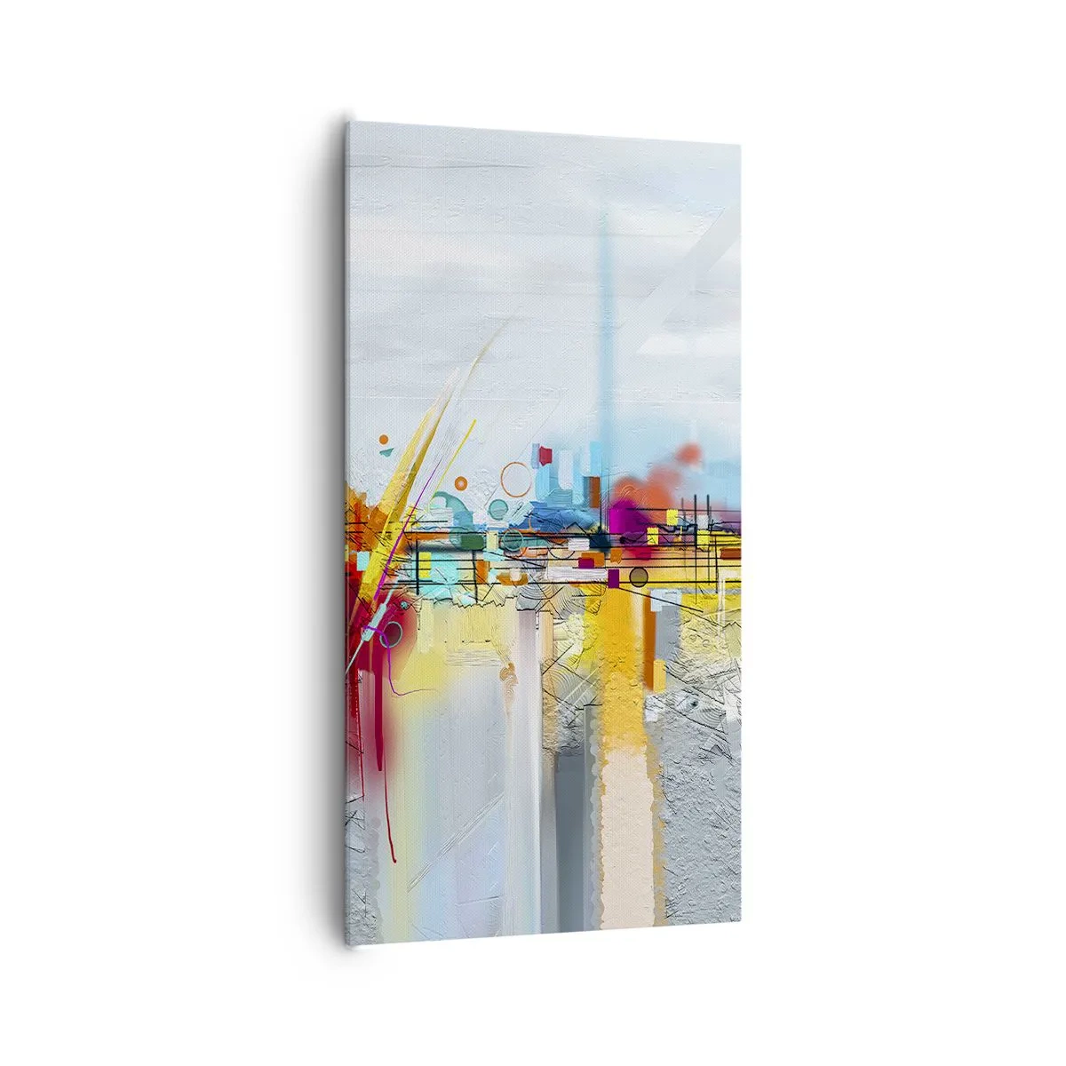 Bild auf Leinwand - Leinwandbild - Freudenbrücke über den Fluss des Lebens - 65x120 cm