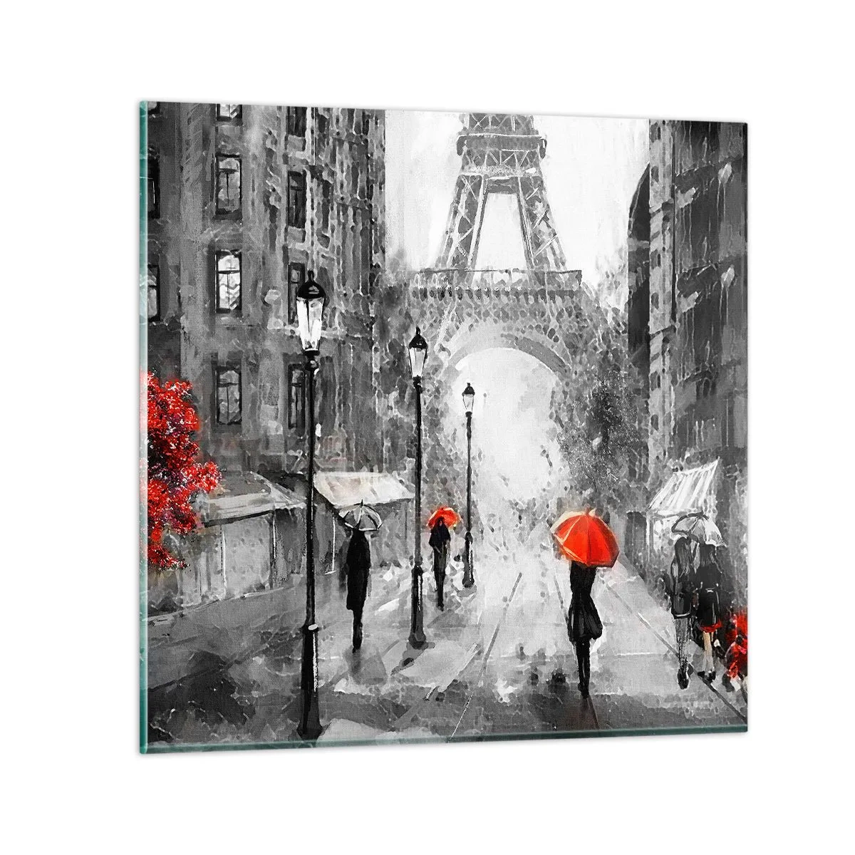 Glasbild - Bild auf glas - Alle Wege führen zu ihr - 60x60 cm