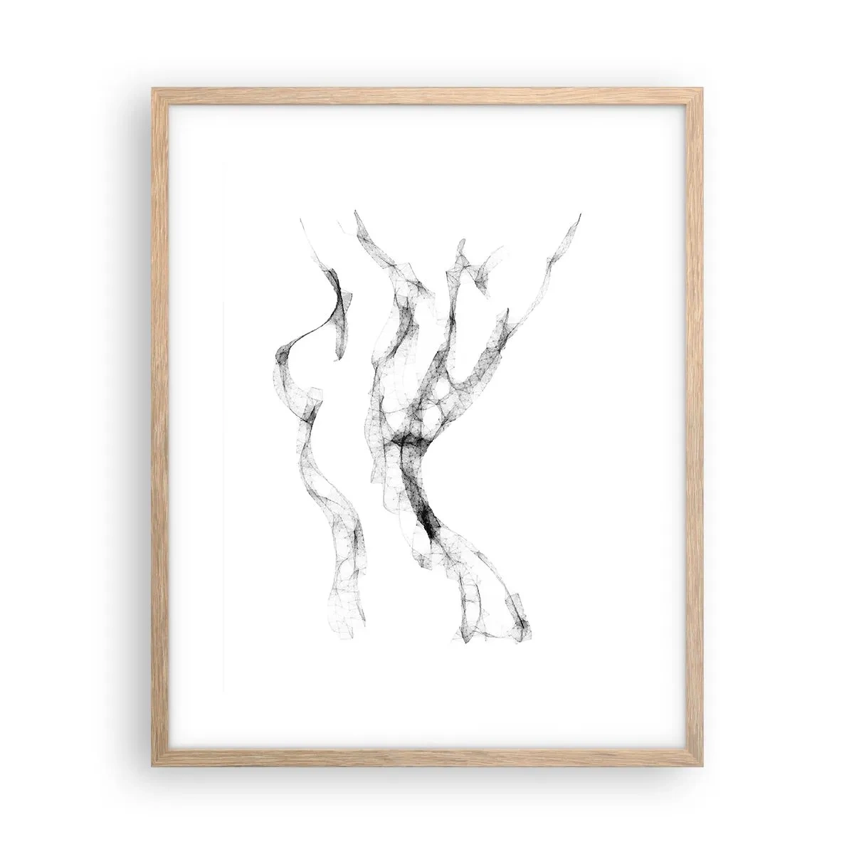 Poster in einem Rahmen aus heller Eiche - Schön und stark - 40x50 cm