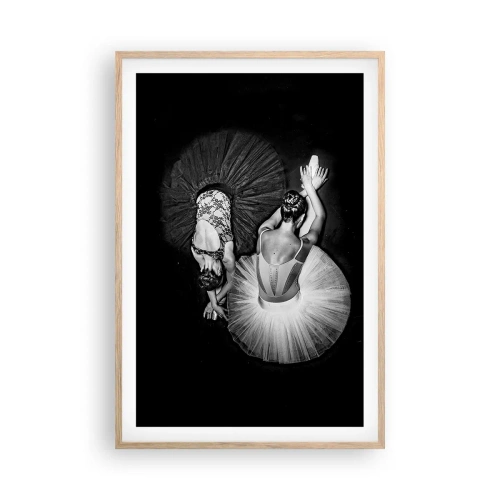 Poster in einem Rahmen aus heller Eiche - Jin und Jang – perfekte Balance - 61x91 cm