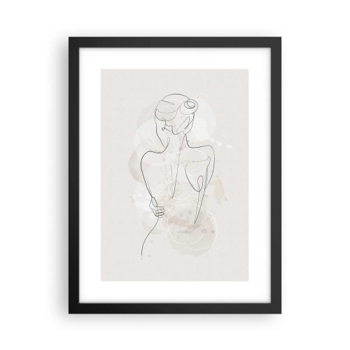 Poster in einem schwarzem Rahmen - Wie ein sensibles Instrument - 30x40 cm