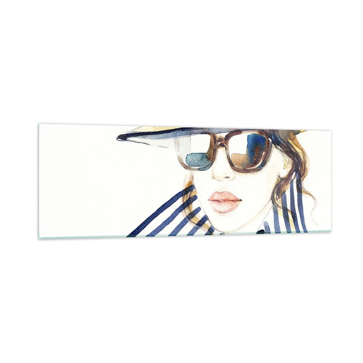 Glasbild - Bild auf glas - Florida heißt Sie willkommen! - 90x30 cm