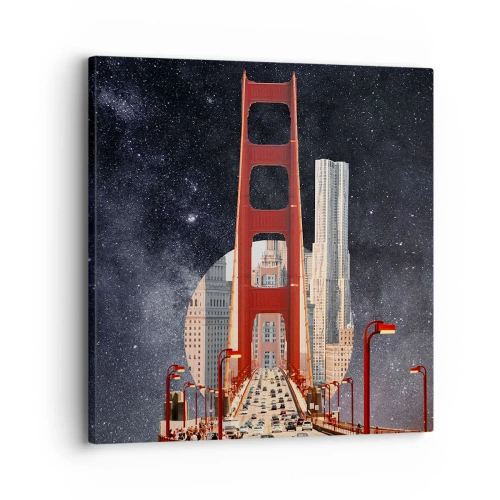 Bild auf Leinwand - Leinwandbild - Immer im Mittelpunkt - 30x30 cm