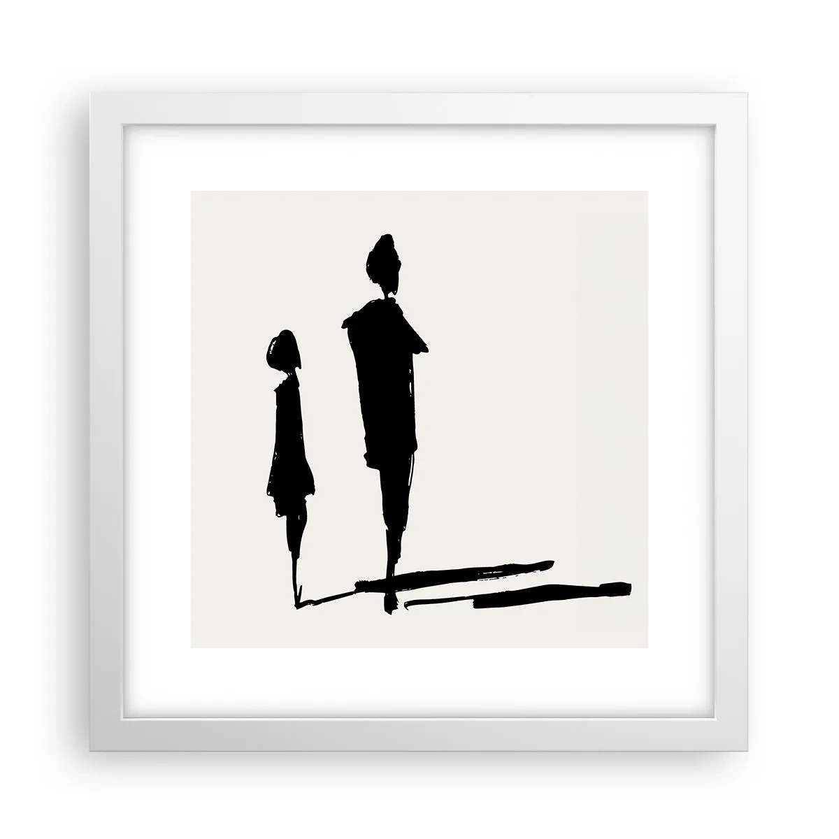 Poster in einem weißen Rahmen - Mit Sicherheit zusammen? - 30x30 cm