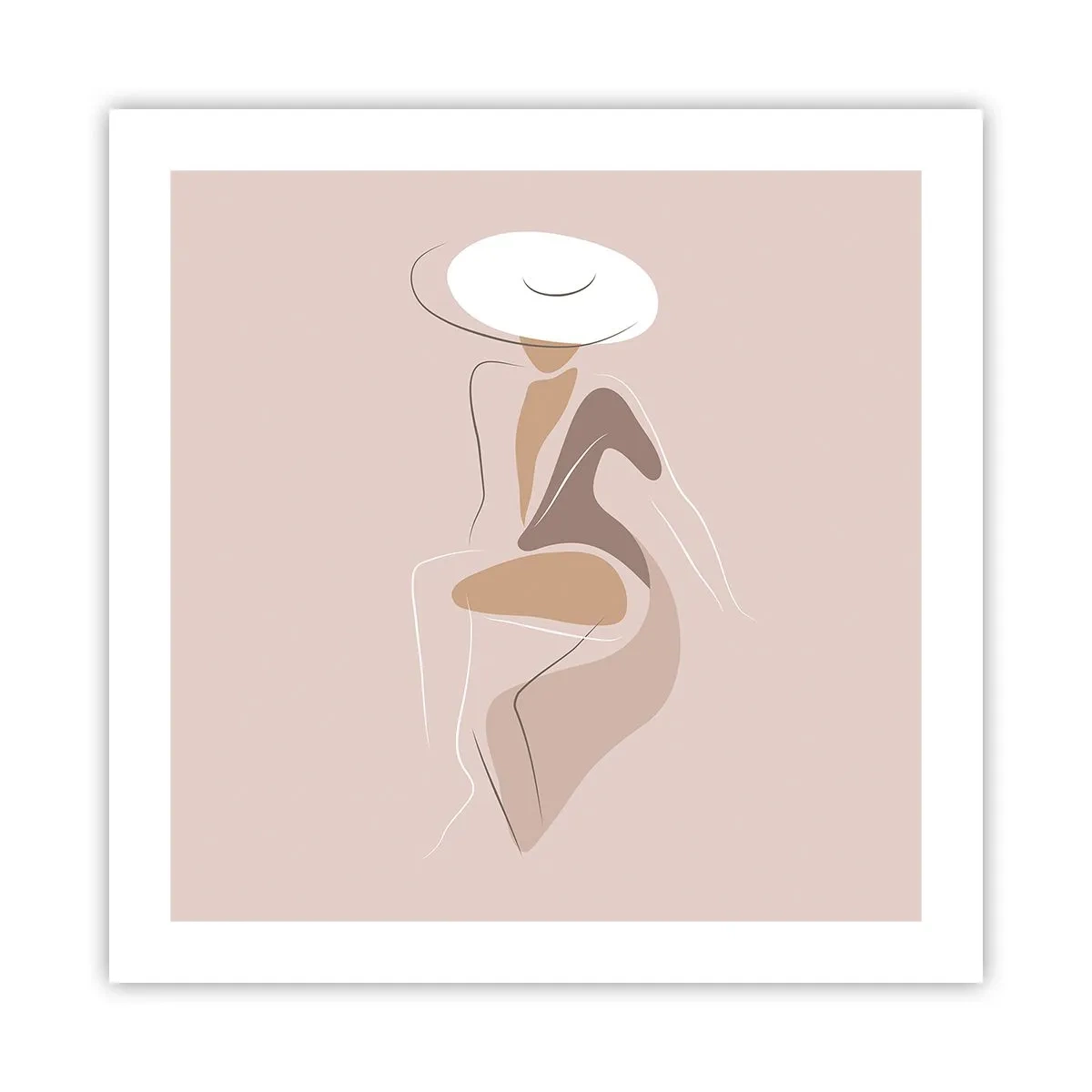 Poster - Eine Dame sein - 50x50 cm