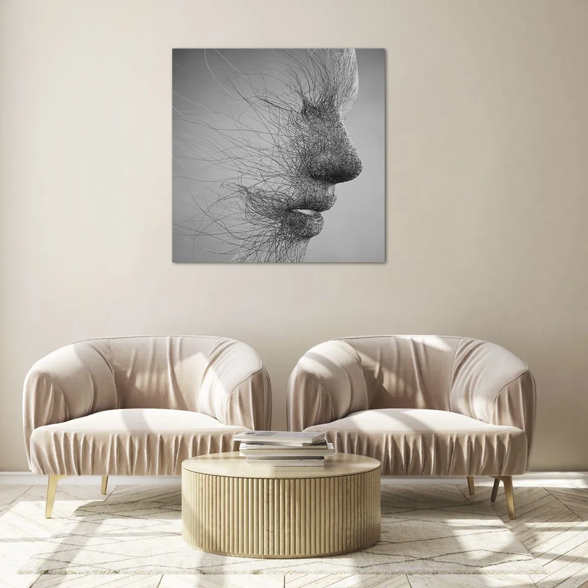 Glasbild - Bild auf glas - Der Geist des Windes - 60x60 cm