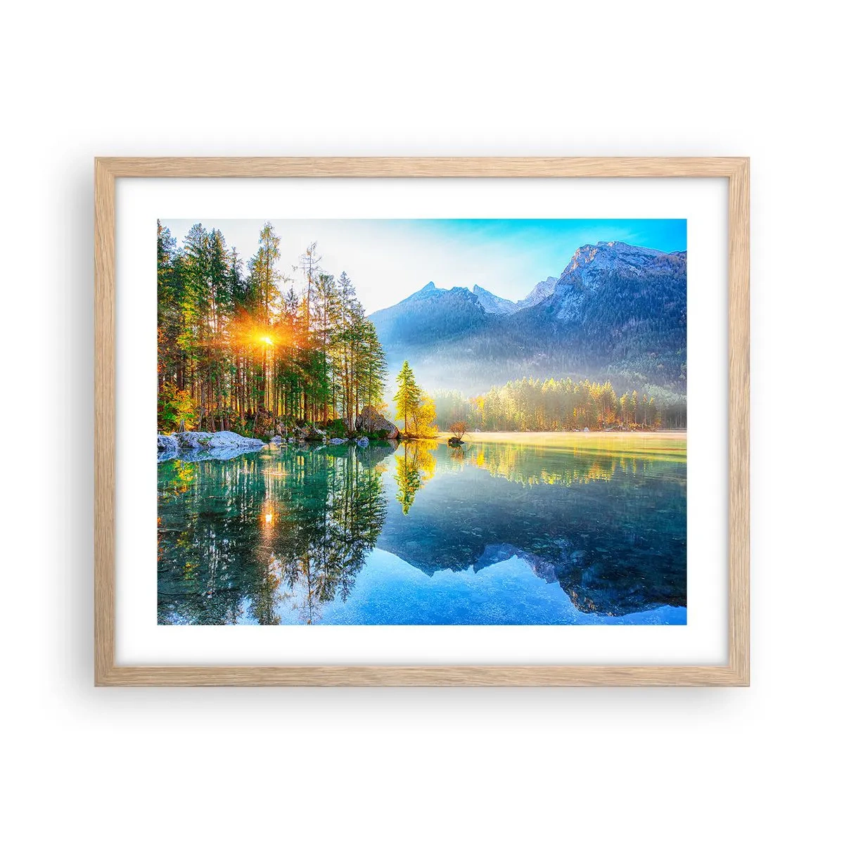 Poster in einem Rahmen aus heller Eiche - Majestät und Süße - 50x40 cm